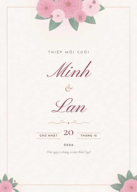 Đầu thiệp cưới